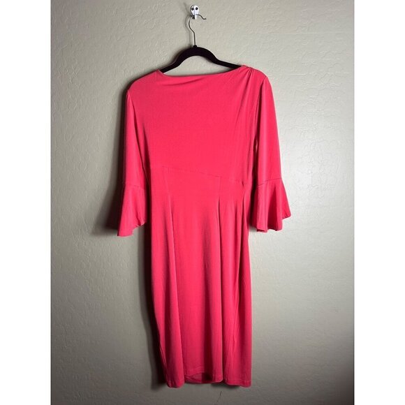 NWT Connected Apparel Coral Salmon Dress Size 10 - Picture 3 of 4